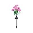 thumbnail image 2 of Solar Garden Lights - LED Silk Carnation Outdoor Patio Decoration, Weatherproof Plastic Ground Lamps Garden Stake, 26 Inch,Pink, 2 of 6