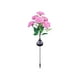 thumbnail image 3 of Lámpara de tierra LED Solar Silk 7 Carnation | Luz de estaca de jardín de patio al aire libre | Decoración de jardín de plástico resistente a la intemperie | Iluminación de caminos florales con, 3 of 7