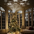 Christmas Tree Topper Lighted with 6 Projection Modes,Christmas Star