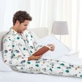 thumbnail image 5 of Bingfone Men's Pajama Set 2 Piece Loungewear PJs, Long Sleeve with Pajama Pants-Cartoon House Car, 5 of 7