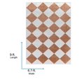 thumbnail image 5 of Livabliss Washable Rugs for Living Room, 7x9 Lillian Modern Off-White Area Rug, Bedroom Dining Room Home Decor Stain Resistant Carpet (6'7" x 9'), 5 of 7