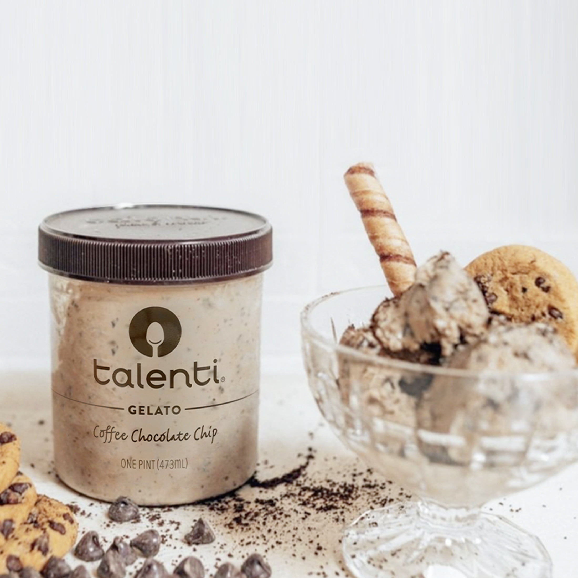 Talenti Gelato Gluten-Free Coffee Chocolate Chip Frozen Desserts, 1 Pint