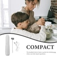 thumbnail image 3 of HIAKDOFT Handheld Mixer for Coffee Mini Mixer for Powder Drinks Stainless Steel Food Mixing Tool 1Set, 3 of 7