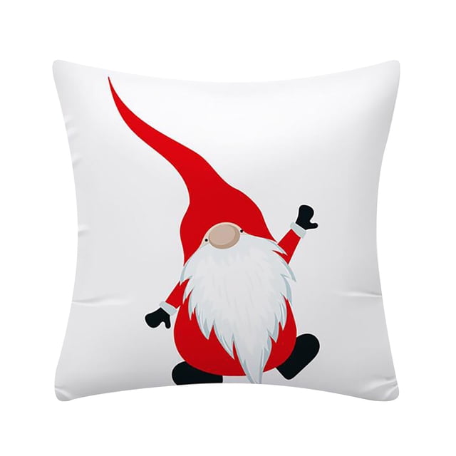 Binmer Taie d'Oreiller Housse de Coussin en Lin Joyeux Noël Décoration Maison