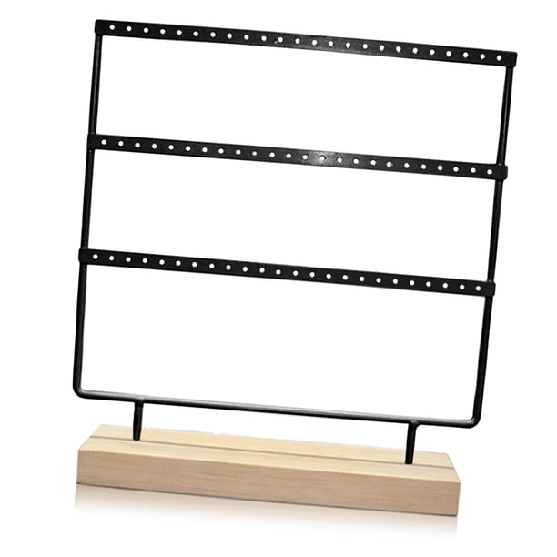 Estante de exhibición de aretes, soporte de joyería de 3 capas, soporte de joyería, soporte para aretes, alta capacidad