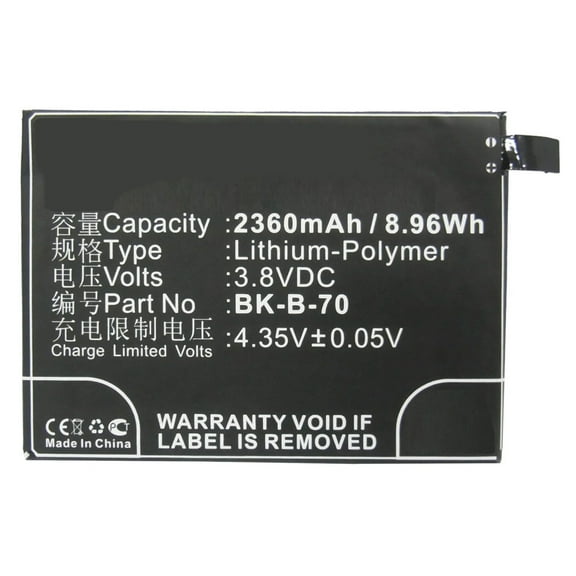 Batteries N Accessories BNA-WB-P3138 Cell Phone Battery - Li-Pol, 3.8V, 2360 mAh, Ultra High Capacity Battery - Replacement for BBK BK-B-70 Battery