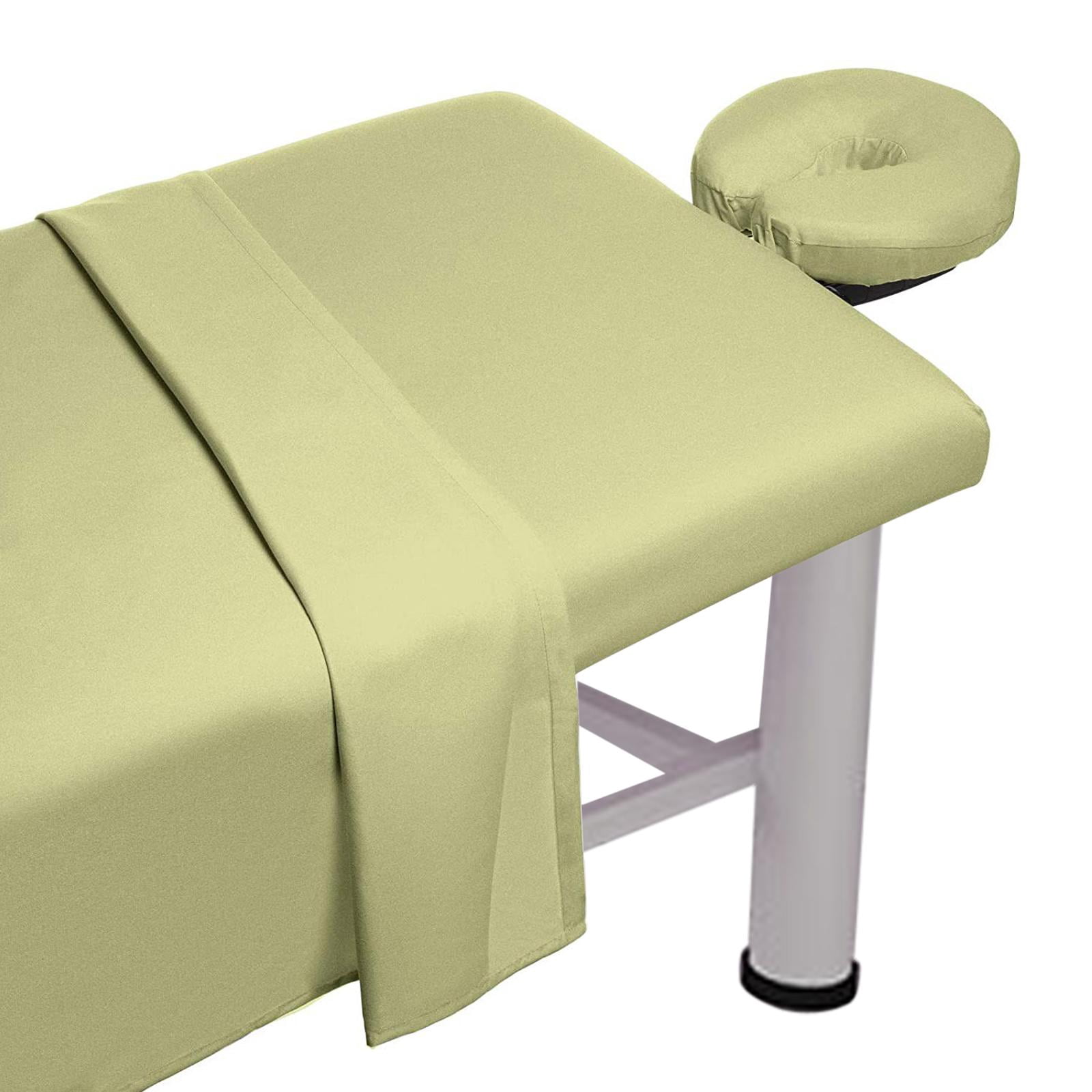 TOOYFUL 3 Pieces Massage Table Sheet Set,SPA Bed Cover, Breathable, Soft,Washable,Face Rest Cover,Massage Fitted Sheet for Beauty