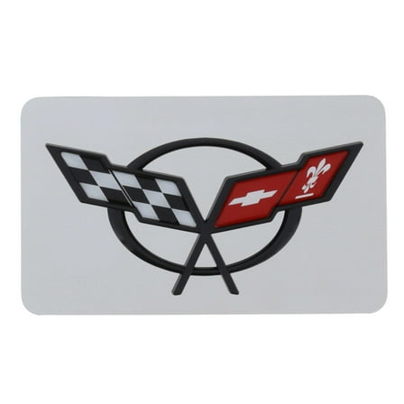 Corvette C5 Logo Exhaust Enhancer Plate (Chrome)
