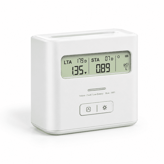 Home Radon Detector with App Notifications, Long-Term Monitoring, Model Xr0a-ir