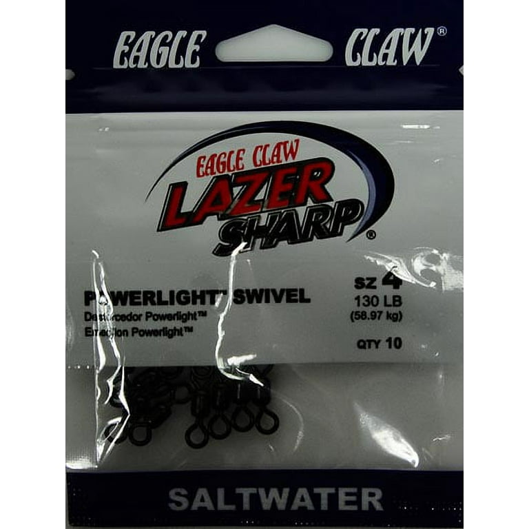 Eagle Claw Fishing Tackle, Lazer Sharp Saltwater Power Swivels