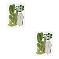 thumbnail image 4 of Hoja seca natural hecha a mano Inteprter 2Conjunto hojas prensadas verdes, 4 of 6