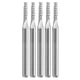 thumbnail image 3 of Cnc Router Bits, 5pcs 0.1in Head Diameter Single Flute End Mill Efficient Screw Chip Removal 3 Edge Geometries Wear Resistance  For Wood Carving ANGGREK Spiral End Mills, 3 of 8