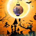thumbnail image 3 of xiaxaixu Halloween Paper Lantern LED Lights Pumpkin Bat Room Decoration, 3 of 8