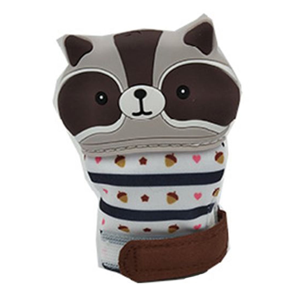 Cartoon Baby Teether Gloves Food Grade Silicone Molar Mitt Infant