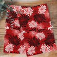 thumbnail image 4 of Botanical Chrysanthemum 1 Pack Kitchen Towel, Water Absorbent Dish Towel, Abstract Spring Floral Red Black Decorative Hand Towels - Quick Drying Cloth for Cooking Baking, 18x28 Inch, 4 of 8