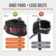 thumbnail image 3 of 4 Packs Drywall Stilt Replacement Parts,Comfort Stilt Pads Protective Padded Leg Bands,Nylon Adjustable Stilt Leg Straps, 3 of 5