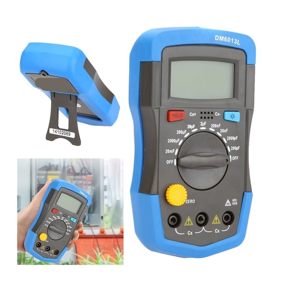 DM6013L Digital Electronic Capacitance Tester - High Precision, 200pF~20mF, 1999 Counts ,Easy to Use