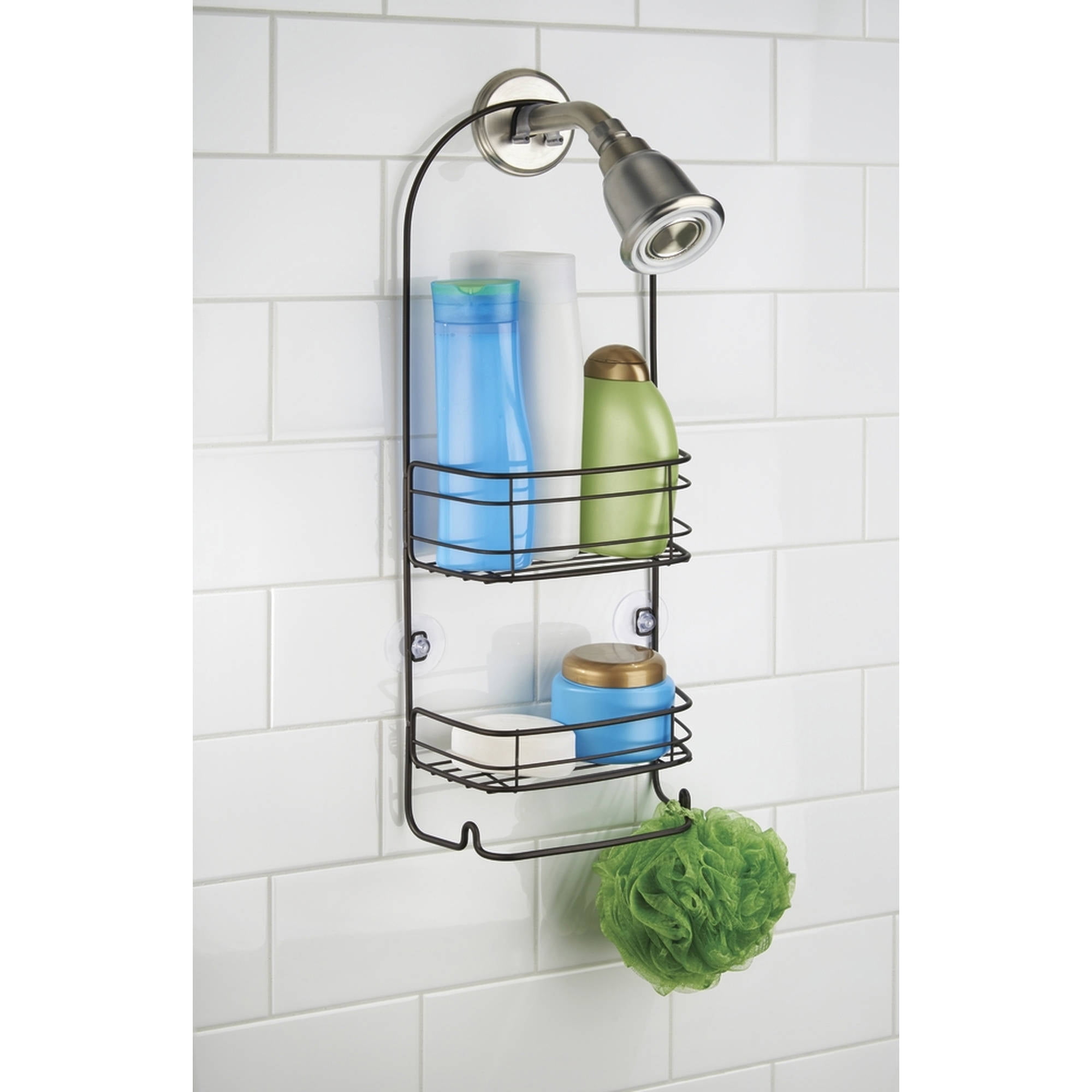 InterDesign Rondo Bathroom Shower Caddy for Shampoo, Conditioner, Soap