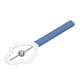 thumbnail image 2 of Ejercitador de punta de lengua en forma de calabaza, herramienta profesional de entrenamiento de lengua para fuerza muscular oral para niños, azul y blanco, 2 of 9