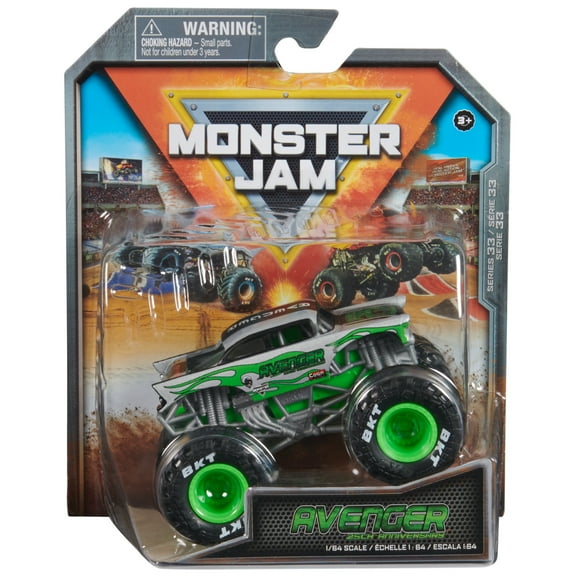 Monster Jam Avenger - 1:64 Scale Monster Trucks, Girl and Boy Toys