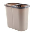 thumbnail image 3 of Kitchen Trash Can, Step-On Garbage Can with Lid, Tall Kitchen & Bathroom Trash Can, Small Office Waste Bin, Brown - Xuniizn, 3 of 8