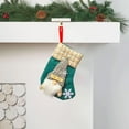 thumbnail image 6 of Christmas Linen Stocking Bulk 5.9"x7.87" Xmas Stockings 3D Gift Card Bag Holder Santa Claus Candy Xmas Hanging Stockings for Christmas Tree Ornament Decorations Gift Holder(Blue), 6 of 6