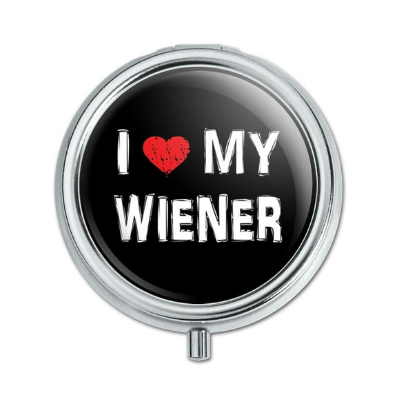 I Love My Wiener Dachshund Stylish Pill Box