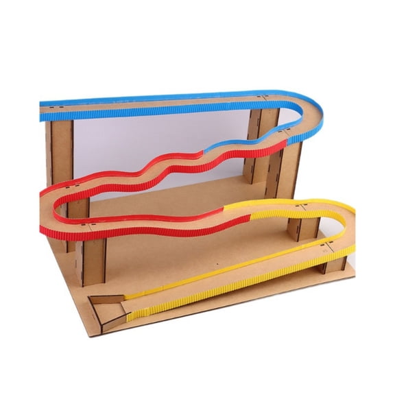 Nexvoroi Marble Run Building Set 2 Meter Track Wooden STEM Activity for Kids