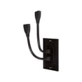 thumbnail image 3 of Buyer's Point HDMI Wall Plate[UL Listed] 2 Port Insert with 6-Inch Builtin Flexible Hi-Speed HDMI Cable with Ethernet Decora Style 2-Piece Pigtail Jack/Plug for Dual Outlet Port Pack of 100 Black Kit, 3 of 6