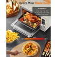 thumbnail image 3 of Nuwave Bravo Pro Smart Air Fryer Combo de horno tostador, encimera de horno de convección Airfryer, funciones 12 en 1 con tecnología más rápida y uniforme, 1800W, 50-450°F, sin PFAS, 21QT, crema de va, 3 of 5