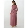 thumbnail image 4 of Textured Crew Neck Maxi Dress, 4 of 8