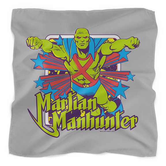 Justice League Manhunter Stars Bandana (21 in x 21 in)