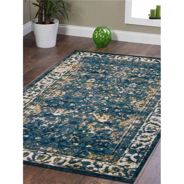 Get My Rugs MX0015M0003A15 8 x 10 ft. Machine Woven Polypropylene Area Rug, Turkish Oriental - Blue