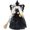 Black, variant on Halloween Witch Tree Topper Decoration 11.8 Inch Black Witch Ornament with Spider Web Skirt, Witch Hat and Broom for Desktop Treetop Fireplace Halloween Decor (A)