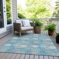 thumbnail image 6 of Addison Rugs Chantille Indoor/Outdoor Transitional Circles Sky Washable Rectangle Rug, 2'6" x 3'10", 6 of 6