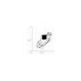 thumbnail image 2 of Sterling Silver Simulated Onyx Ring - Size 8, 2 of 2