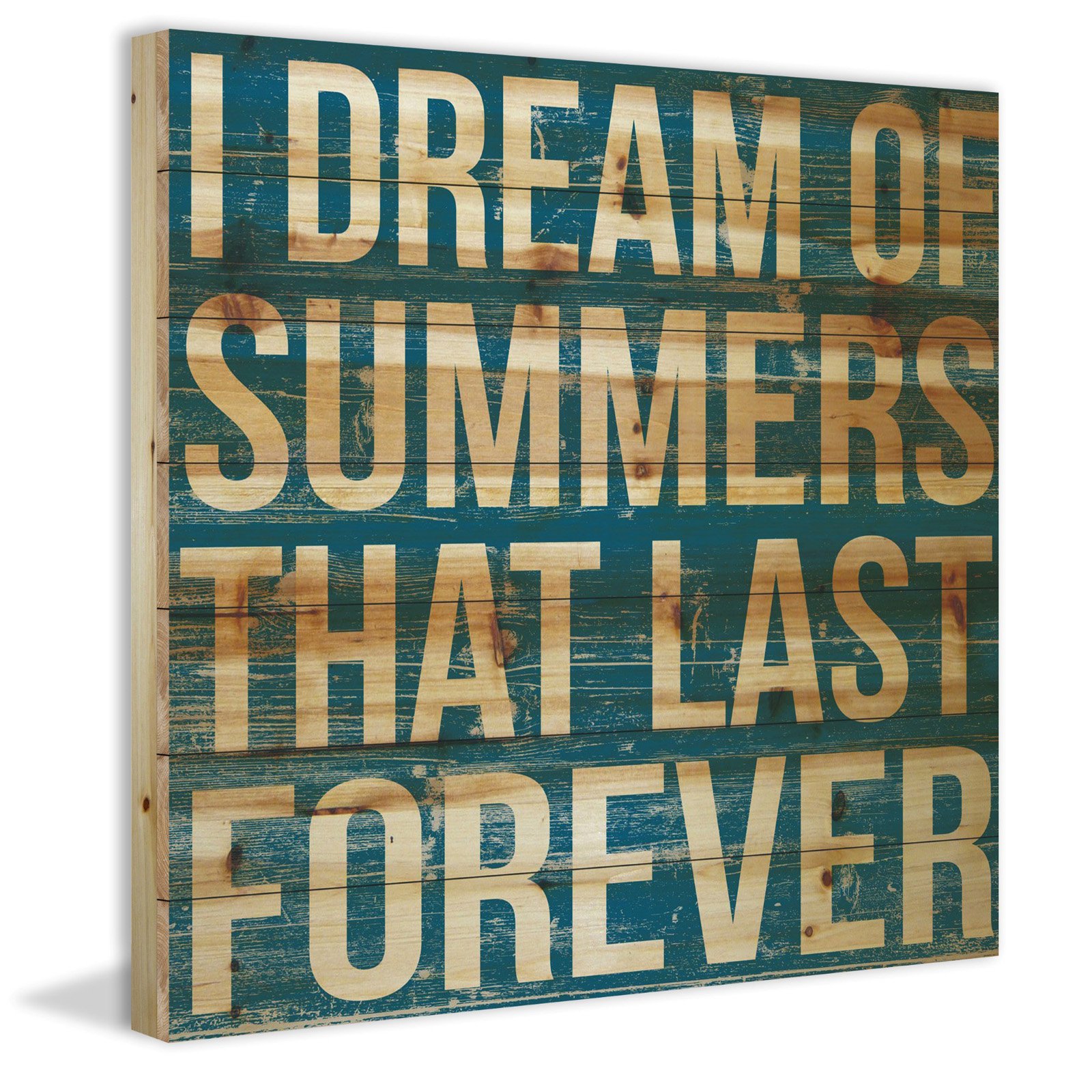 I Dream of Summers Painting Print on Natural Pine Wood