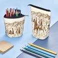 thumbnail image 5 of Lsque Western Desert Cowboys1 Pattern Telescopic Pencil Bag Pen Holder Stationery Case, Stand-up Retractable Transformer Bag Organizer, 5 of 6