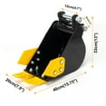 thumbnail image 4 of Mini Excavator Attachment 200 mm Narrow Bucket 8-inch Trenching Bucket US Stock, 4 of 10