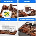 thumbnail image 2 of Brown Coffee Theme Dish Drying Mat for Kitchen Counter,Coffee Bar Mat with Spill Protection for Dishes,Coffee Maker & Pot,Hide Stain Rubber Backed Absorbent Draining Mat Under Dish Rack(12x19 IN), 2 of 5