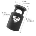 thumbnail image 4 of EeaseCA 5 Sets Adjustable Cord Locks Spring Plug Plastic Drawstring Stop Slider for Shoelaces Bags Clothing (Large, 10pcs/Set), 4 of 8