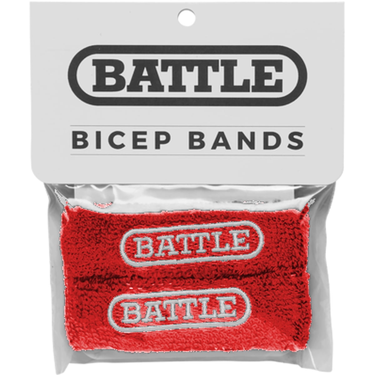 Battle Sports 1/2" Football Bicep Arm Bands Red