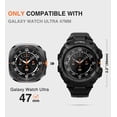 thumbnail image 2 of Correa ULTIMAL para Samsung Galaxy Watch Ultra de 47 mm, color negro mate, 2 of 8