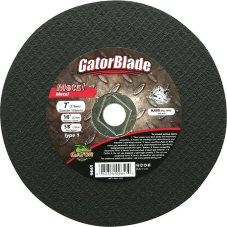 

2 pcs Gator Blade Type 1 7 In. x 1/8 In. x 5/8 In. Metal Cut-Off Wheel