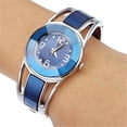 thumbnail image 3 of UDIYO Women's Vintage Open Alloy Band Quartz Analog Round Dial Wrist Watch Gift, 3 of 6