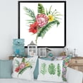 thumbnail image 3 of Designart 'Flowers Bouquet With Protea Plumeria Hibiscus' Traditional Framed Art Print, 3 of 4