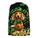 thumbnail image 5 of TaTaai Women St. Patrick's Day Print Long Sleeve Sweatshirt Fashion Loose Round Neck Casual Top Soft Comfortable for Daily Home Office Streetwear Gift, 5 of 5