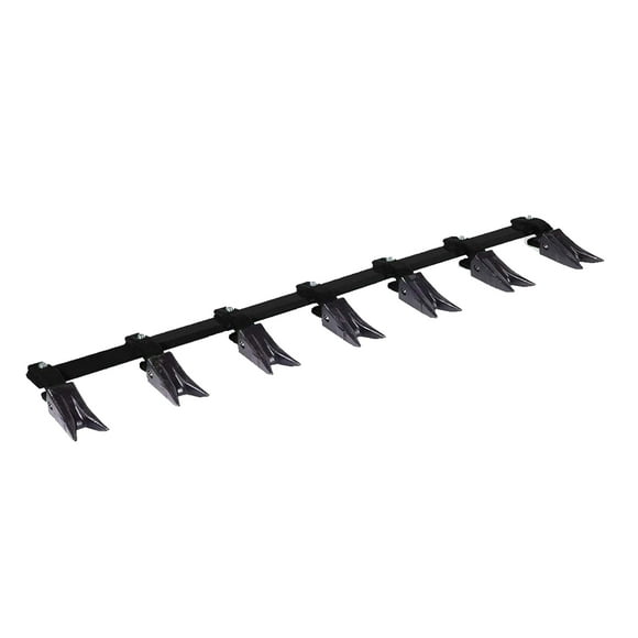 Bucket Tooth Bar for Sub-Compact Tractor - Black 46 Inch, Fits Bucket Cutting Edges Sized 1/2" or Less with No Drilling Required | Heavy Duty Design by Heavy Hitch | Made in USA