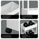 thumbnail image 3 of Cateissary Carro de almacenamiento versátil para organizar el dormitorio con escenarios aplicables giratorios de 360 ° baño cocina Organizadores de utensilios de cocina blanco, 3 capas 20 cm, 3 of 6