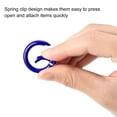 thumbnail image 4 of Unique Bargains Round Spring O Rings, 25mm/ 0.98' Trigger Buckle Snap Sapphire, 4Pack, 4 of 5